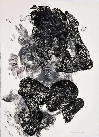 "Deniz Tanrıları" eseri SEMİH KAPLAN tarafından 2013 yılında 105x75 cm ölçülerinde Kağıt üzeri akrilik ve sulu boya tekniği ile yapılmıştır.