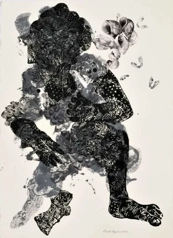"Deniz Tanrıları" eseri SEMİH KAPLAN tarafından 2013 yılında 105x75 cm ölçülerinde Kağıt üzeri akrilik ve sulu boya tekniği ile yapılmıştır.