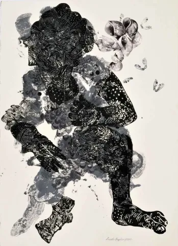 "Deniz Tanrıları" eseri SEMİH KAPLAN tarafından 2013 yılında 105x75 cm ölçülerinde Kağıt üzeri akrilik ve sulu boya tekniği ile yapılmıştır.