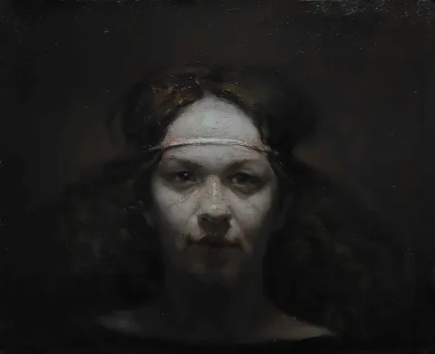 SERTAP YEĞİN — “Sinem”, 2012 "Sinem" eseri SERTAP YEĞİN tarafından 2012 yılında 23x30 cm ölçülerinde Tuval üzeri yağlı boya tekniği ile yapılmıştır.
