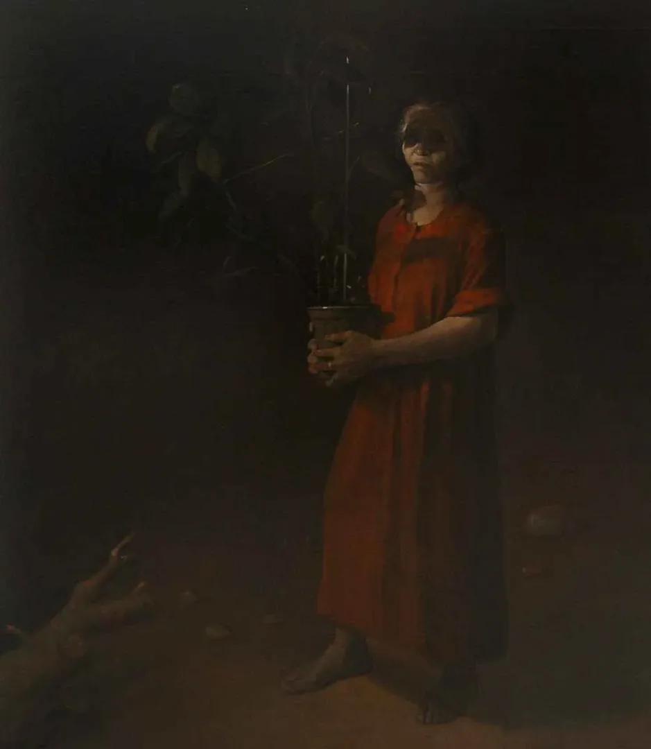 SERTAP YEĞİN — “isimsiz”, 2012 "isimsiz" eseri SERTAP YEĞİN tarafından 2012 yılında 160x140 cm ölçülerinde Tuval üzeri yağlı boya tekniği ile yapılmıştır.