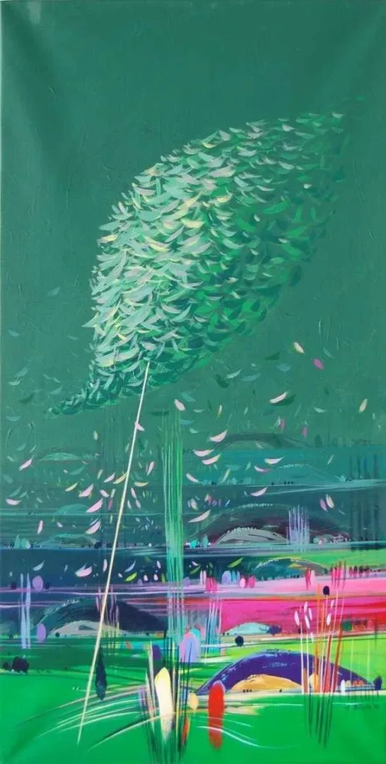 "isimsiz" eseri TAMER BİLGİÇ tarafından 2013 yılında 80x40 cm ölçülerinde Tuval üzeri akrilik boya tekniği ile yapılmıştır.