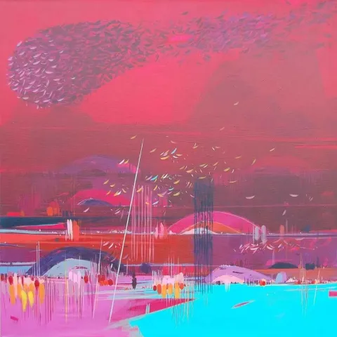 TAMER BİLGİÇ — “isimsiz”, 2013 "isimsiz" eseri TAMER BİLGİÇ tarafından 2013 yılında 120x120 cm ölçülerinde Tuval üzeri akrilik boya tekniği ile yapılmıştır.