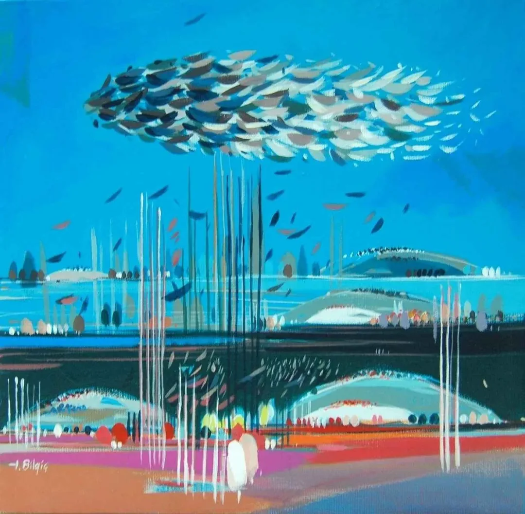 TAMER BİLGİÇ — “isimsiz”, 2013 "isimsiz" eseri TAMER BİLGİÇ tarafından 2013 yılında 30x30 cm ölçülerinde Tuval üzeri akrilik boya tekniği ile yapılmıştır.