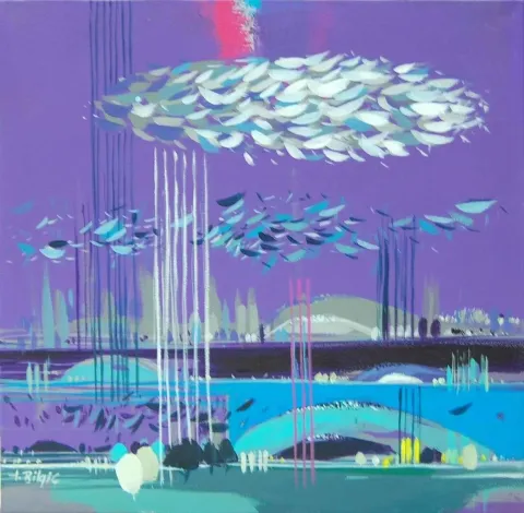 TAMER BİLGİÇ — “isimsiz”, 2013 "isimsiz" eseri TAMER BİLGİÇ tarafından 2013 yılında 30x30 cm ölçülerinde Tuval üzeri akrilik boya tekniği ile yapılmıştır.