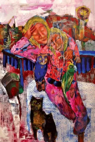 "Bipolar" eseri ÜMİT YİĞİT tarafından 2012 yılında 150x100 cm ölçülerinde Tuval üzeri yağlı boya tekniği ile yapılmıştır.