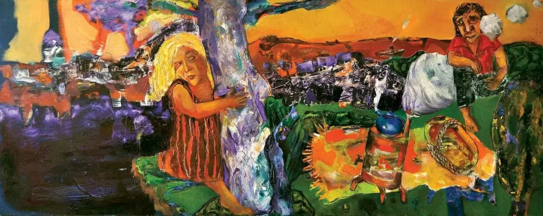 "Piknik" eseri ÜMİT YİĞİT tarafından 2012 yılında 60x150 cm ölçülerinde Tuval üzeri yağlı boya tekniği ile yapılmıştır.