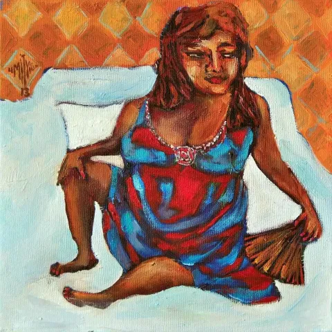 ÜMİT YİĞİT — “Şuh”, 2013 "Şuh" eseri ÜMİT YİĞİT tarafından 2013 yılında 30x30 cm ölçülerinde Tuval üzeri yağlı boya tekniği ile yapılmıştır.