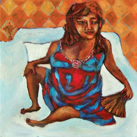 ÜMİT YİĞİT — “Şuh”, 2013 "Şuh" eseri ÜMİT YİĞİT tarafından 2013 yılında 30x30 cm ölçülerinde Tuval üzeri yağlı boya tekniği ile yapılmıştır.