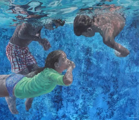 "Güzellik" eseri ZUHAL BAYSAR tarafından 2013 yılında 190x220 cm ölçülerinde Tuval üzeri yağlı boya tekniği ile yapılmıştır.