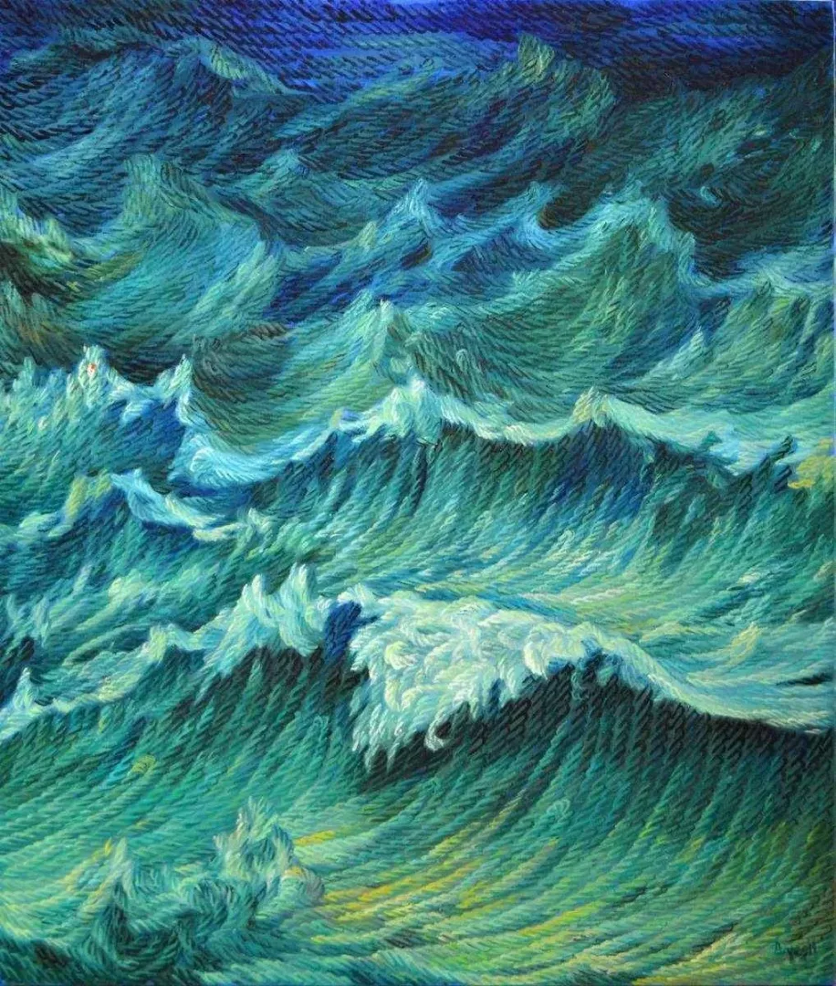 yakınlaştır "İçsel Dokunmalar Üzerine" eseri AHMET YEŞİL tarafından 2013 yılında 90x75 cm ölçülerinde Tuval üzeri yağlı boya tekniği ile yapılmıştır.
