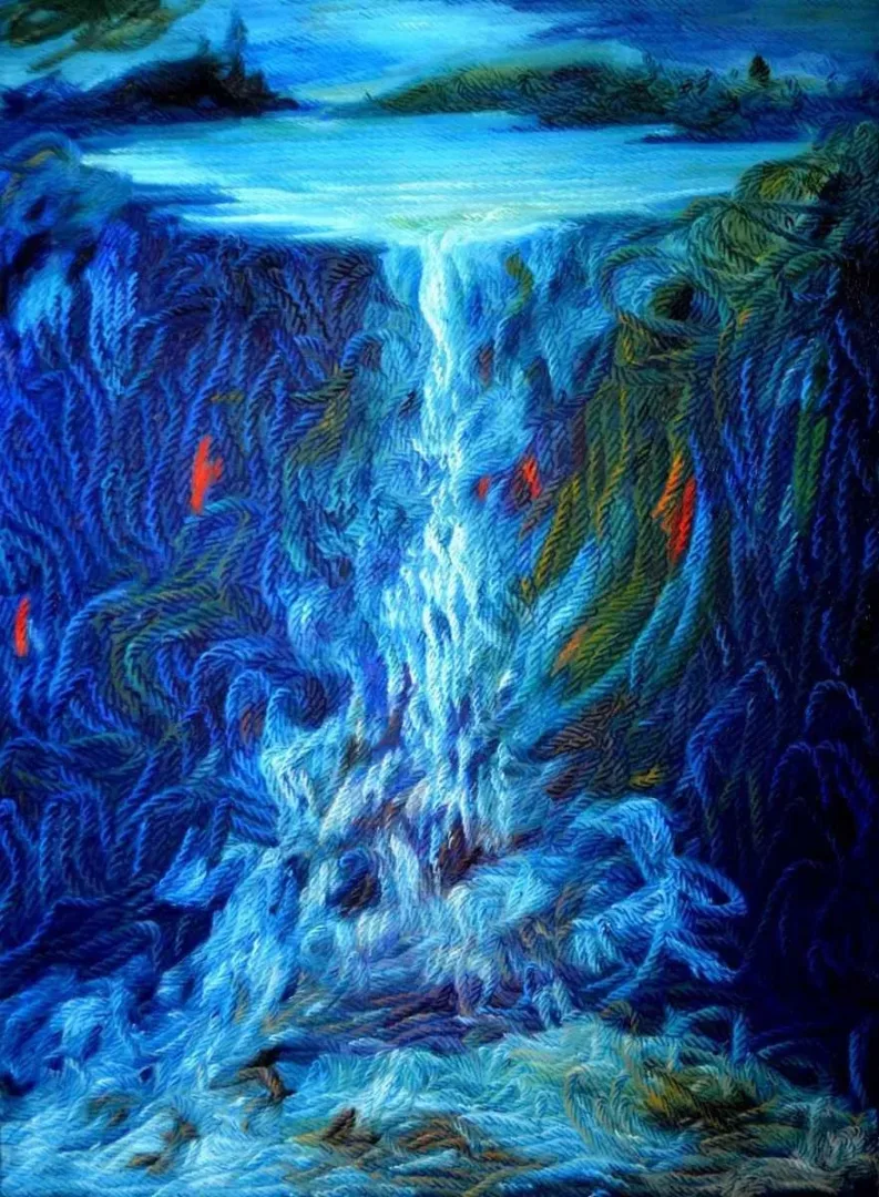yakınlaştır "Aşkın Diyalektiği 2" eseri AHMET YEŞİL tarafından 2014 yılında 150x110 cm ölçülerinde Tuval üzeri yağlı boya tekniği ile yapılmıştır.
