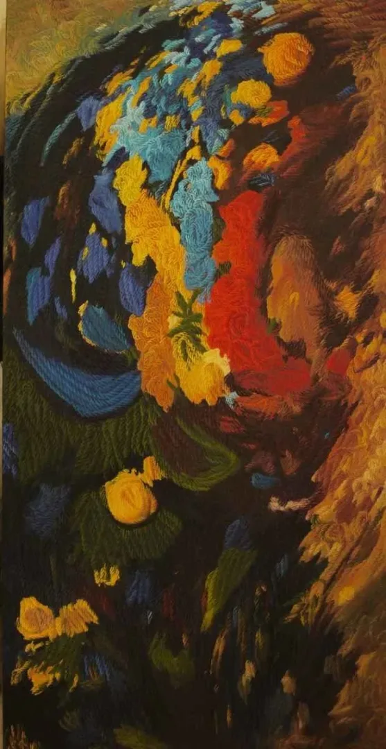 yakınlaştır "Dokunuşlar 3" eseri AHMET YEŞİL tarafından 2012 yılında 180x90 cm ölçülerinde Tuval üzeri yağlı boya tekniği ile yapılmıştır.