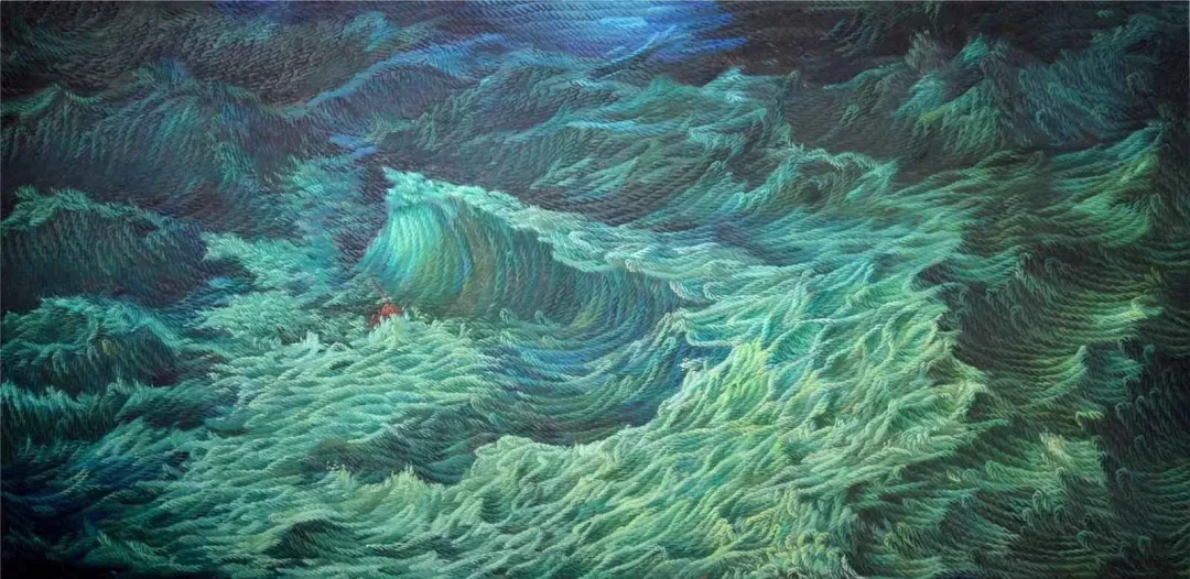 "İçsel Dokunmalar Üzerine" eseri AHMET YEŞİL tarafından 2013 yılında 100x200 cm ölçülerinde Tuval üzeri yağlı boya tekniği ile yapılmıştır.
