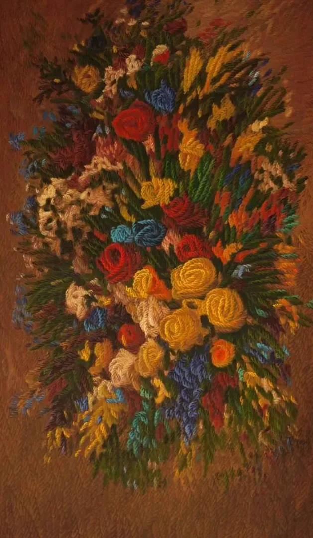 yakınlaştır "Yaşama Dokunmak" eseri AHMET YEŞİL tarafından 2005 yılında 149x85 cm ölçülerinde Tuval üzeri yağlı boya tekniği ile yapılmıştır.