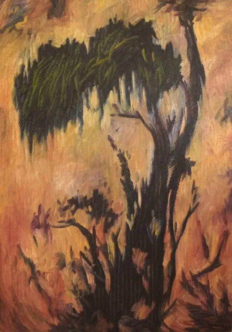 yakınlaştır "Dokunmalar" eseri AHMET YEŞİL tarafından 2014 yılında 150x100 cm ölçülerinde Tuval üzeri yağlı boya tekniği ile yapılmıştır.