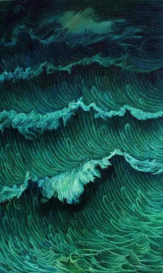 "İçsel Dokunmalar Üzerine" eseri AHMET YEŞİL tarafından 2012 yılında 150x90 cm ölçülerinde Tuval üzeri yağlı boya tekniği ile yapılmıştır.