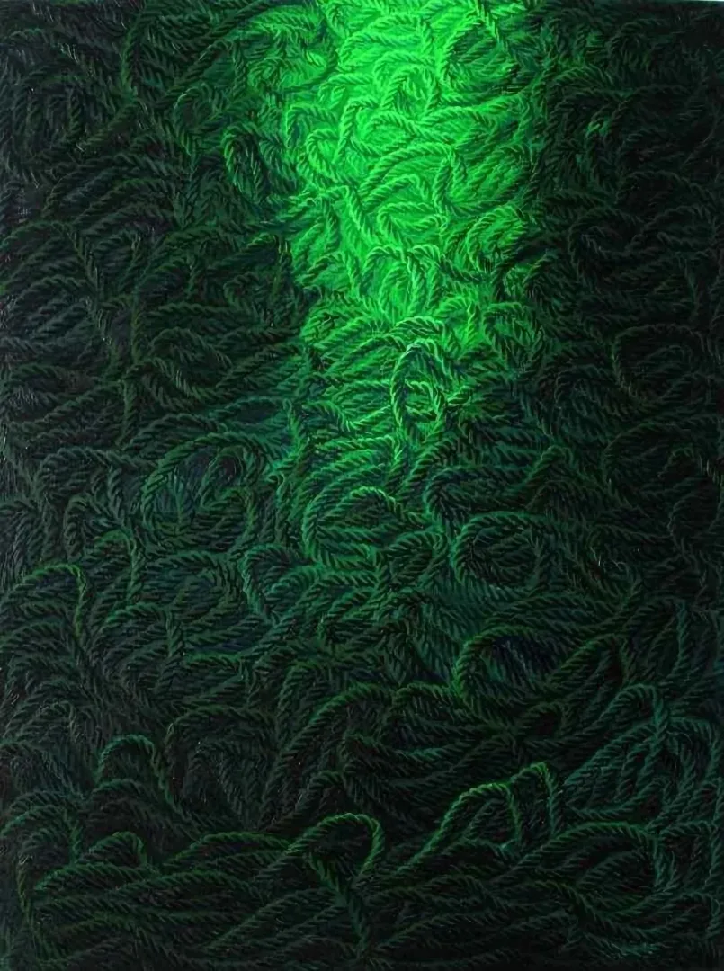 yakınlaştır "Yaşam Üzerine Notlar" eseri AHMET YEŞİL tarafından 2012 yılında 120x90 cm ölçülerinde Tuval üzeri yağlı boya tekniği ile yapılmıştır.