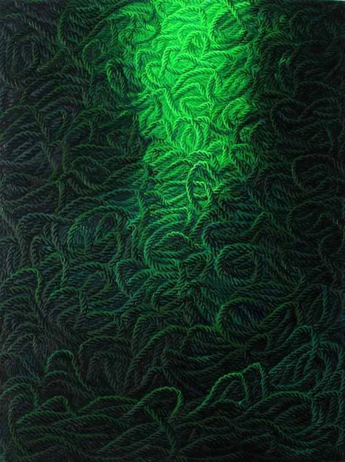 yakınlaştır "Yaşam Üzerine Notlar" eseri AHMET YEŞİL tarafından 2012 yılında 120x90 cm ölçülerinde Tuval üzeri yağlı boya tekniği ile yapılmıştır.