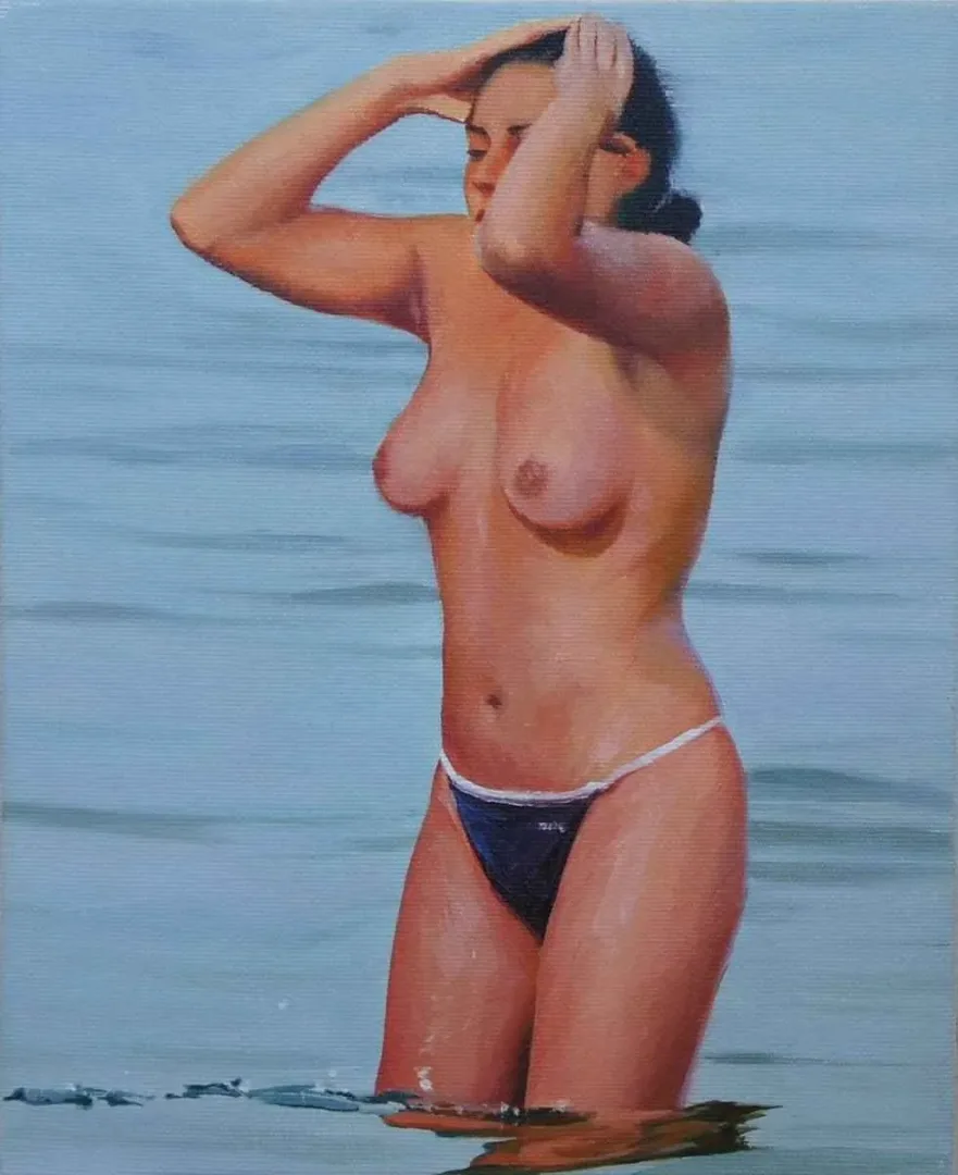 "İsimsiz" eseri ALİ ÖZHAN GÜNEŞ tarafından 2013 yılında 27x22 cm ölçülerinde Tuval üzeri yağlı boya tekniği ile yapılmıştır.