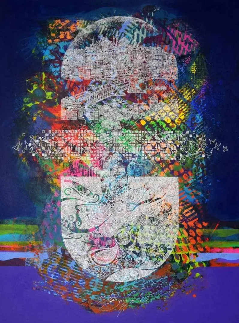 ENGİN KORKMAZ — “isimsiz”, 2014 "isimsiz" eseri ENGİN KORKMAZ tarafından 2014 yılında 120x90 cm ölçülerinde Tuval üzeri akrilik boya tekniği ile yapılmıştır.