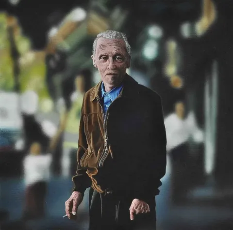 BERK ARIKAN — “isimsiz”, 2014 "isimsiz" eseri BERK ARIKAN tarafından 2014 yılında 40x40 cm ölçülerinde Tuval üzeri akrilik boya tekniği ile yapılmıştır.