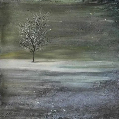 "isimsiz" eseri MEHMET YILDIRIM tarafından 2014 yılında 40x40 cm ölçülerinde Tuval üzeri yağlı boya tekniği ile yapılmıştır.