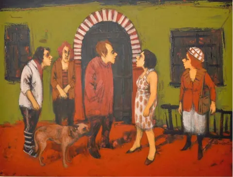 ORHAN UMUT — “isimsiz”, 2010 "isimsiz" eseri ORHAN UMUT tarafından 2010 yılında 90x120 cm ölçülerinde Tuval üzeri yağlı boya tekniği ile yapılmıştır.