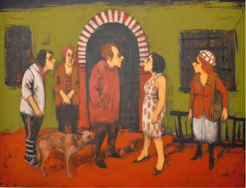 ORHAN UMUT — “isimsiz”, 2010 "isimsiz" eseri ORHAN UMUT tarafından 2010 yılında 90x120 cm ölçülerinde Tuval üzeri yağlı boya tekniği ile yapılmıştır.
