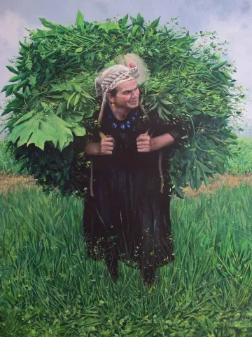 "Toprak Ana" eseri FATİH KARAKAŞ tarafından 2014 yılında 200x150 cm ölçülerinde Tuval üzeri yağlı boya tekniği ile yapılmıştır.
