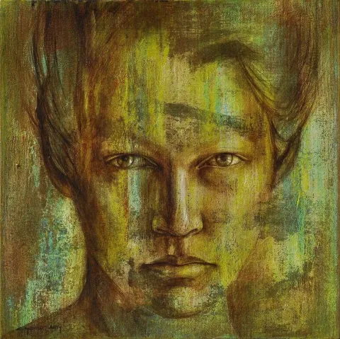 CEYHUN YAMAN — “isimsiz”, 2014 "isimsiz" eseri CEYHUN YAMAN tarafından 2014 yılında 40x40 cm ölçülerinde Tuval üzeri akrilik boya tekniği ile yapılmıştır.