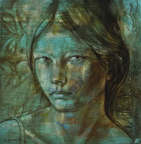 CEYHUN YAMAN — “isimsiz”, 2014 "isimsiz" eseri CEYHUN YAMAN tarafından 2014 yılında 40x40 cm ölçülerinde Tuval üzeri akrilik boya tekniği ile yapılmıştır.