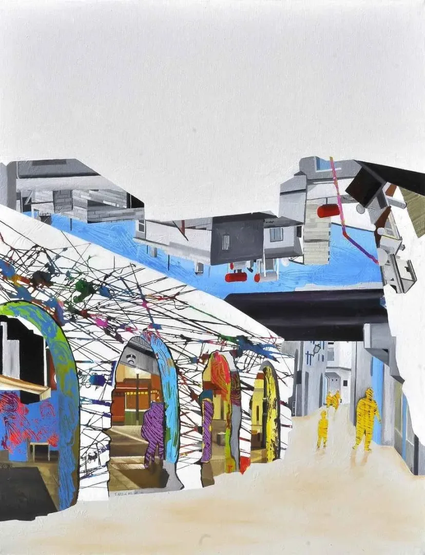 ARDA SELİM — “isimsiz”, 2014 "isimsiz" eseri ARDA SELİM tarafından 2014 yılında 116x89 cm ölçülerinde Tuval üzeri karışık teknik tekniği ile yapılmıştır.