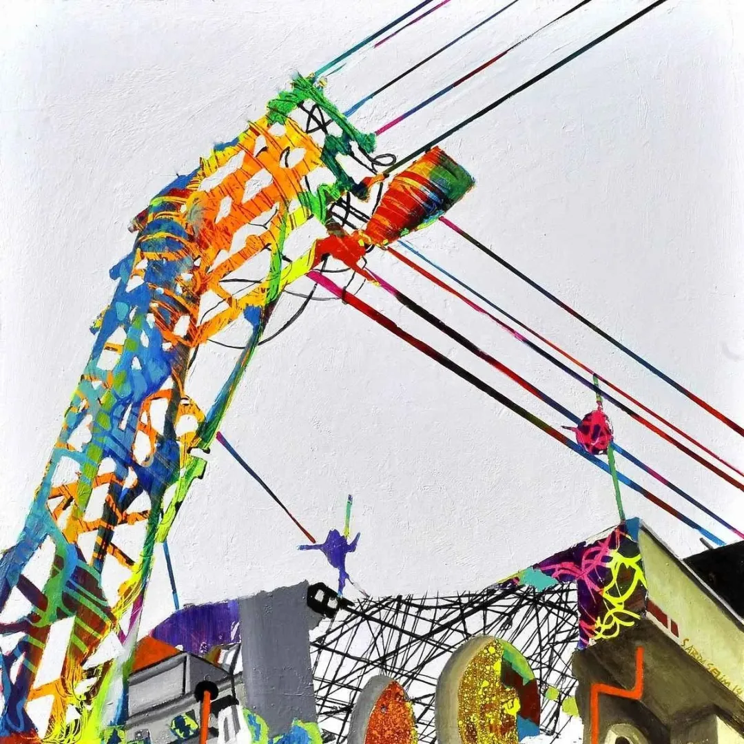 ARDA SELİM — “isimsiz”, 2014 "isimsiz" eseri ARDA SELİM tarafından 2014 yılında 40x40 cm ölçülerinde Tuval üzeri karışık teknik tekniği ile yapılmıştır.