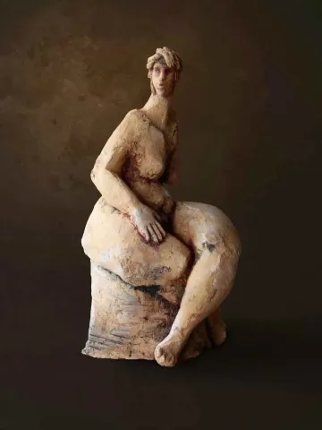 AZİMET KARAMAN — “isimsiz”, 2014 "isimsiz" eseri AZİMET KARAMAN tarafından 2014 yılında 31x13x20 cm ölçülerinde Pişmiş Toprak tekniği ile yapılmıştır.