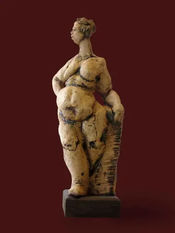 AZİMET KARAMAN — “isimsiz”, 2014 "isimsiz" eseri AZİMET KARAMAN tarafından 2014 yılında 39x20x15 cm ölçülerinde Pişmiş Toprak tekniği ile yapılmıştır.