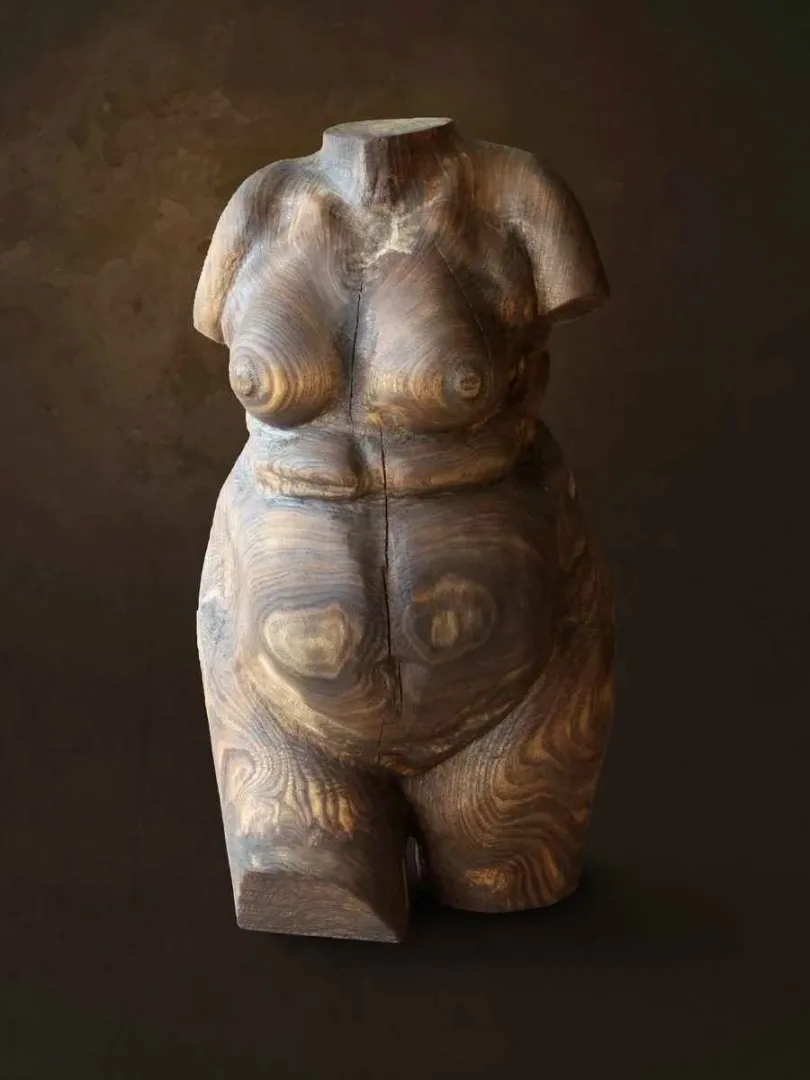 yakınlaştır "Tors" eseri AZİMET KARAMAN tarafından 2014 yılında 67x35x35 cm ölçülerinde Ahşap Yontu tekniği ile yapılmıştır.