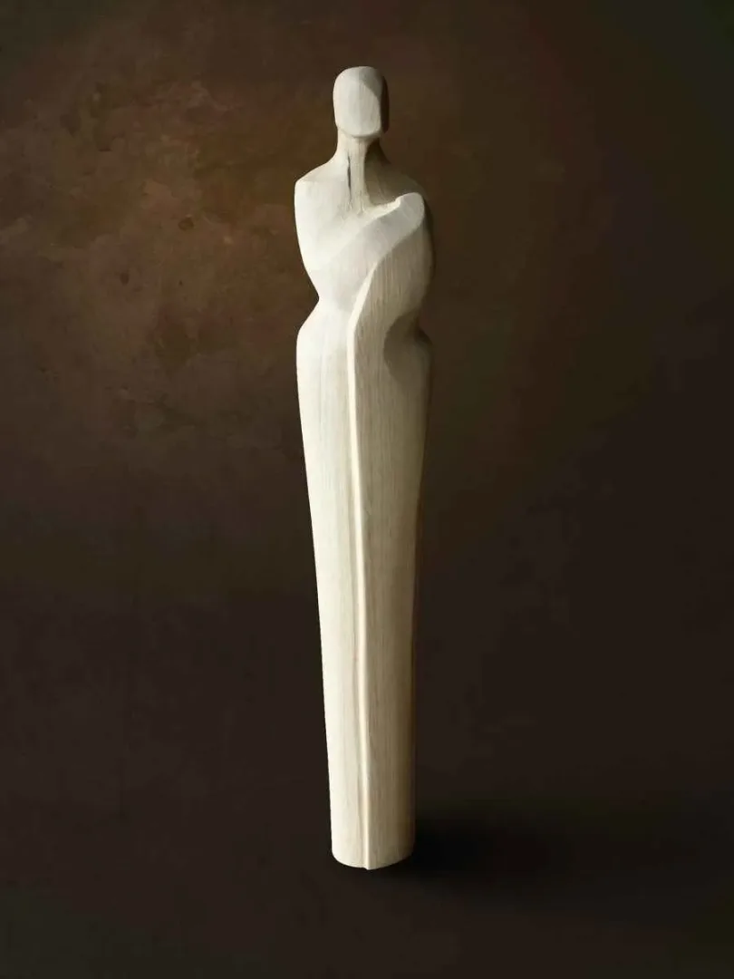 "isimsiz" eseri AZİMET KARAMAN tarafından 2014 yılında 98x15x18 cm ölçülerinde Ahşap Yontu tekniği ile yapılmıştır.
