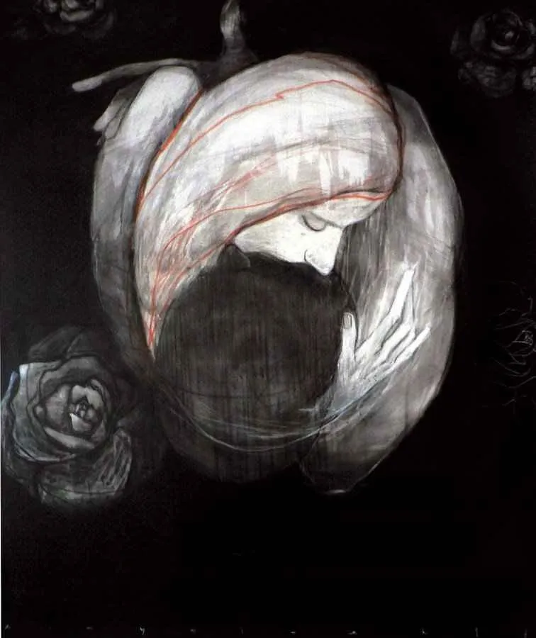 "İsimsiz" eseri ERCAN AYÇİÇEK tarafından 2014 yılında 140x116 cm ölçülerinde Tuval üzeri akrilik boya tekniği ile yapılmıştır.
