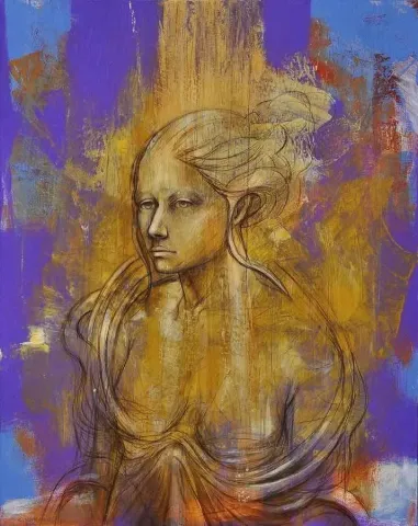CEYHUN YAMAN — “Nephilim”, 2014 "Nephilim" eseri CEYHUN YAMAN tarafından 2014 yılında 92x73 cm ölçülerinde Tuval üzeri akrilik boya tekniği ile yapılmıştır.