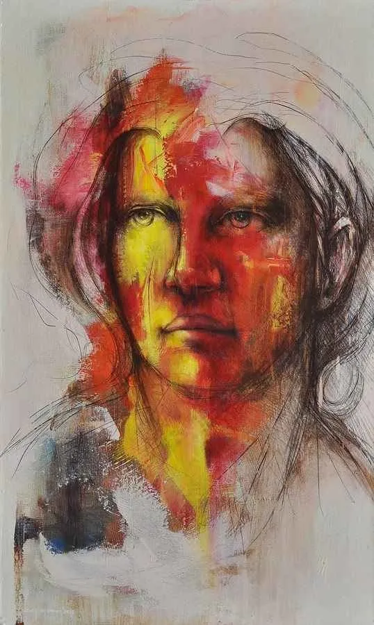 yakınlaştır "Suret" eseri CEYHUN YAMAN tarafından 2013 yılında 100x60 cm ölçülerinde Tuval üzeri akrilik boya tekniği ile yapılmıştır.