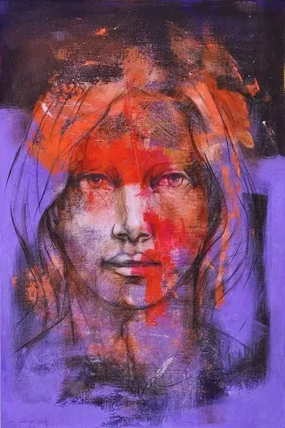 CEYHUN YAMAN — “Suret”, 2014 "Suret" eseri CEYHUN YAMAN tarafından 2014 yılında 81x54 cm ölçülerinde Tuval üzeri akrilik boya tekniği ile yapılmıştır.
