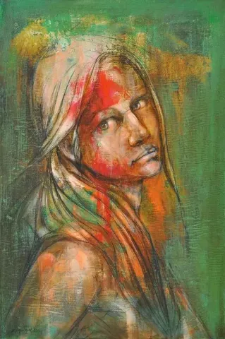 CEYHUN YAMAN — “Suret”, 2014 "Suret" eseri CEYHUN YAMAN tarafından 2014 yılında 81x54 cm ölçülerinde Tuval üzeri akrilik boya tekniği ile yapılmıştır.