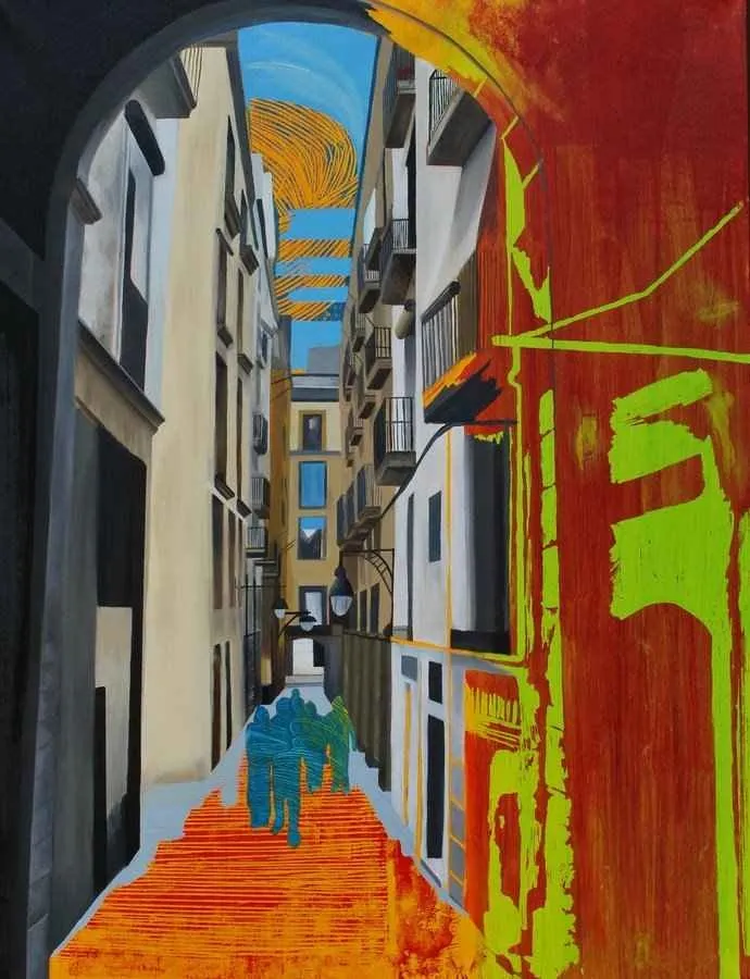 "isimsiz" eseri ARDA SELİM tarafından 2014 yılında 116x89 cm ölçülerinde Tuval üzeri karışık teknik tekniği ile yapılmıştır.