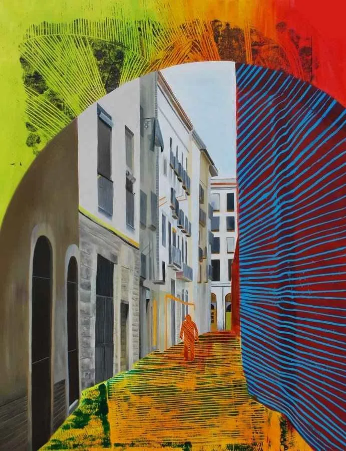 "isimsiz" eseri ARDA SELİM tarafından 2014 yılında 116x89 cm ölçülerinde Tuval üzeri karışık teknik tekniği ile yapılmıştır.