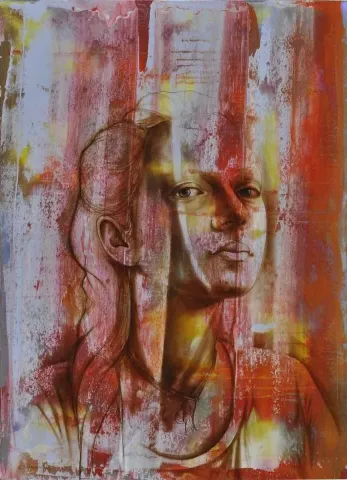 CEYHUN YAMAN — “Düşümden”, 2014 "Düşümden" eseri CEYHUN YAMAN tarafından 2014 yılında 140x100 cm ölçülerinde Tuval üzeri akrilik ve yağlı boya tekniği ile yapılmıştır.