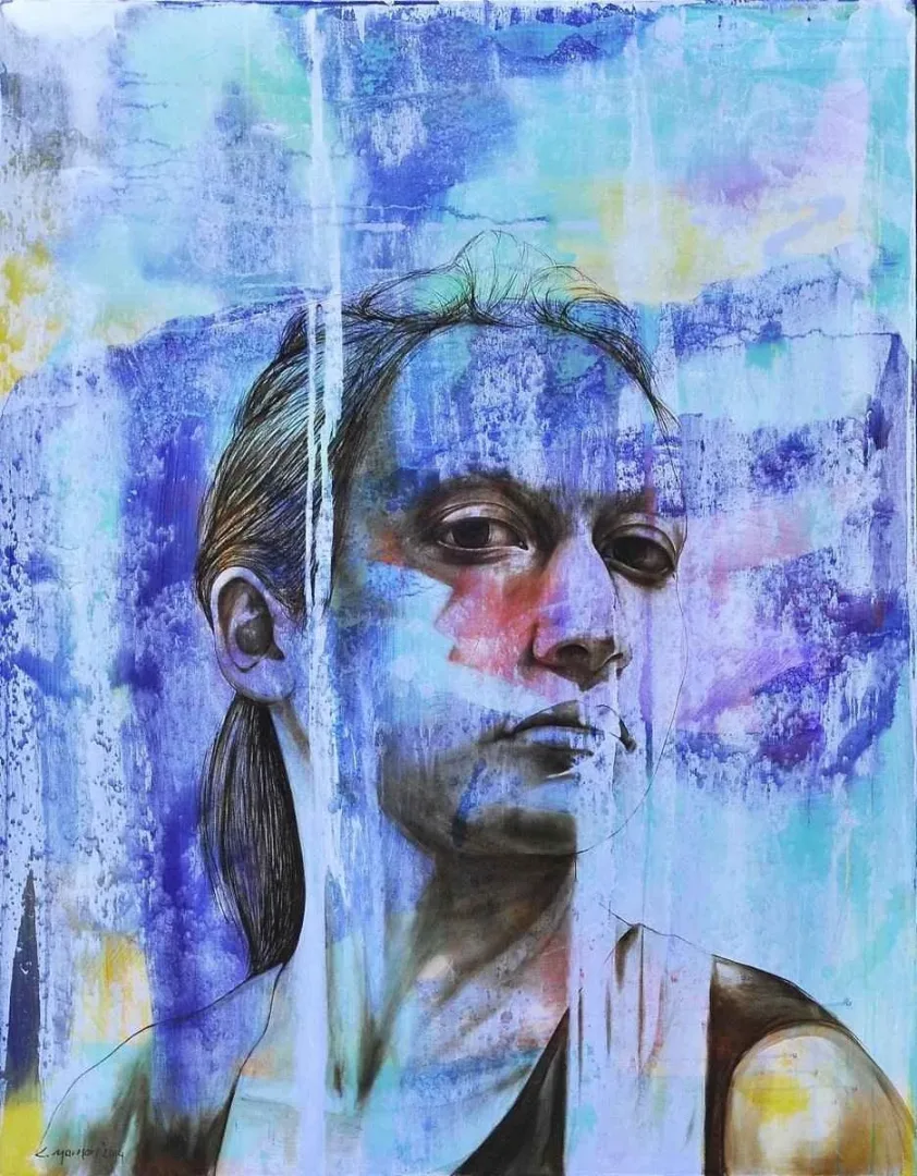 yakınlaştır "Beklenti-II" eseri CEYHUN YAMAN tarafından 2014 yılında 116x89 cm ölçülerinde Tuval üzeri akrilik ve yağlı boya tekniği ile yapılmıştır.