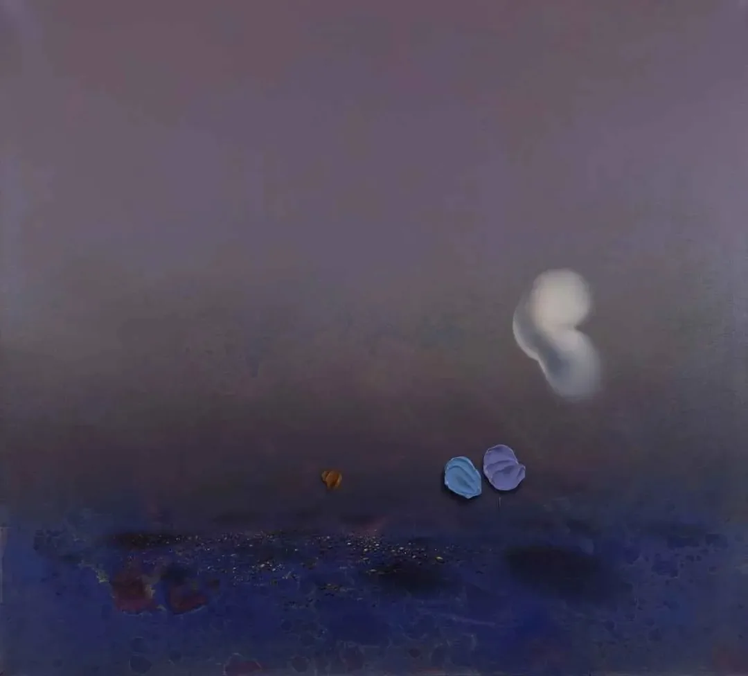 "36. Kozmik karşılık" eseri EKREM KAHRAMAN tarafından 2012 yılında 180x200 cm ölçülerinde Tuval üzeri yağlı boya tekniği ile yapılmıştır.