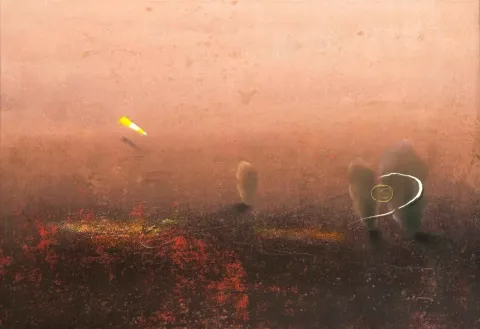 "142. Yegane Mülk" eseri EKREM KAHRAMAN tarafından 2014 yılında 95x132 cm ölçülerinde Tuval üzeri yağlı boya tekniği ile yapılmıştır.