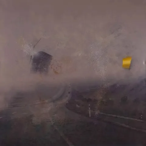 EKREM KAHRAMAN — “23. İyileştiren Uzaklık”, 2012 "23. İyileştiren Uzaklık" eseri EKREM KAHRAMAN tarafından 2012 yılında 205x205 cm ölçülerinde Tuval üzeri karışık teknik tekniği ile yapılmıştır.